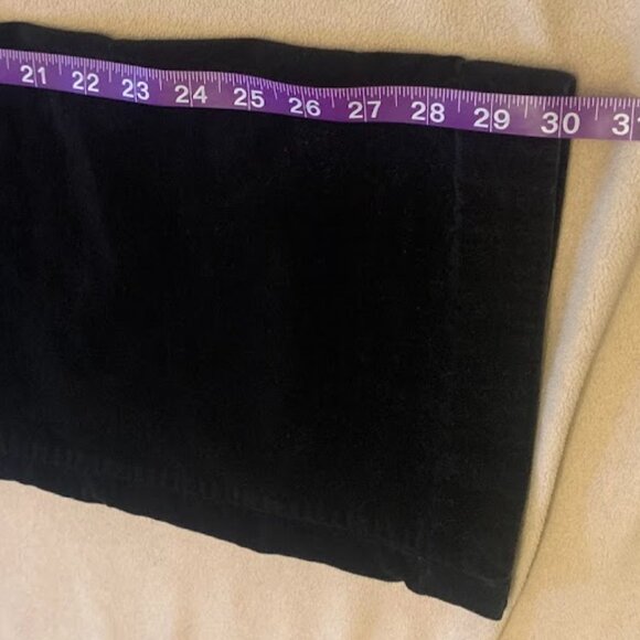 Eddie Bauer Womens Black Velvet Pants - 8 Bootcut 30" Inseam - Picture 4 of 8